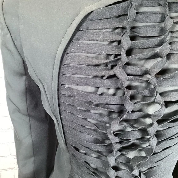 1301. BCBGMAXAZRIA Black Blazer NWOT Size Large